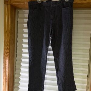 Banana Republic Women's Pinstriped Blue Pants